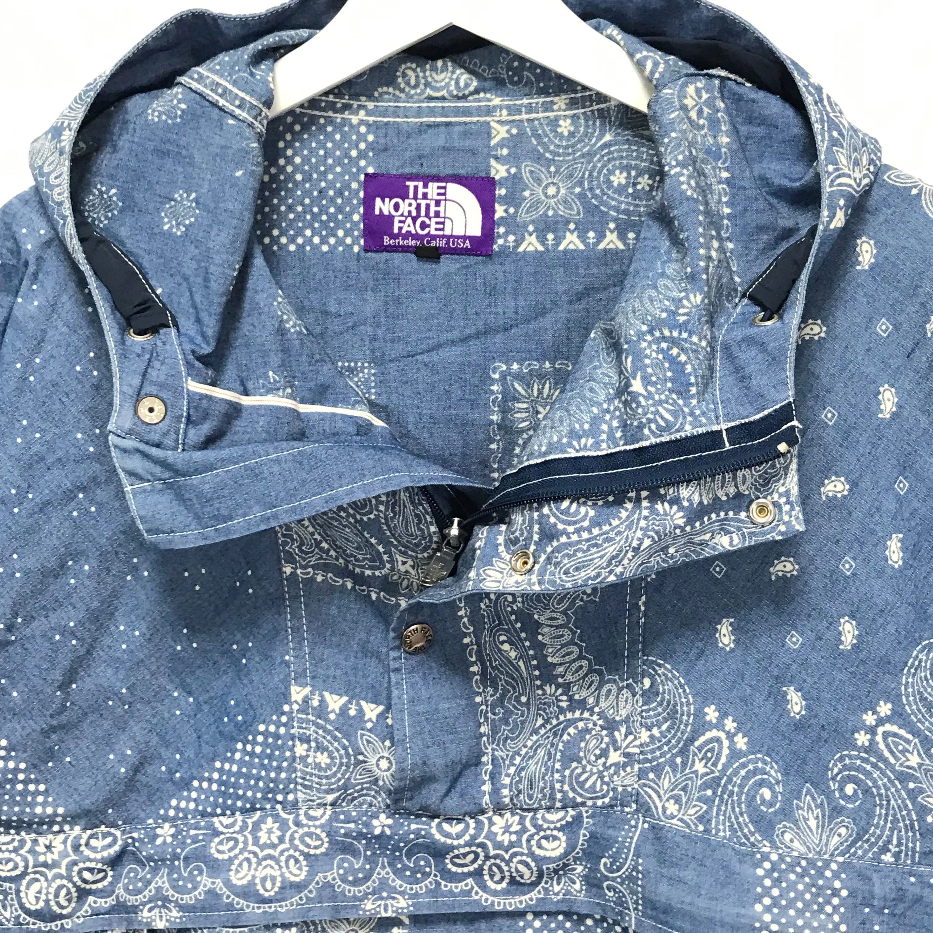 [S] North Face Purple Label Bandana Anorak Parka Indigo