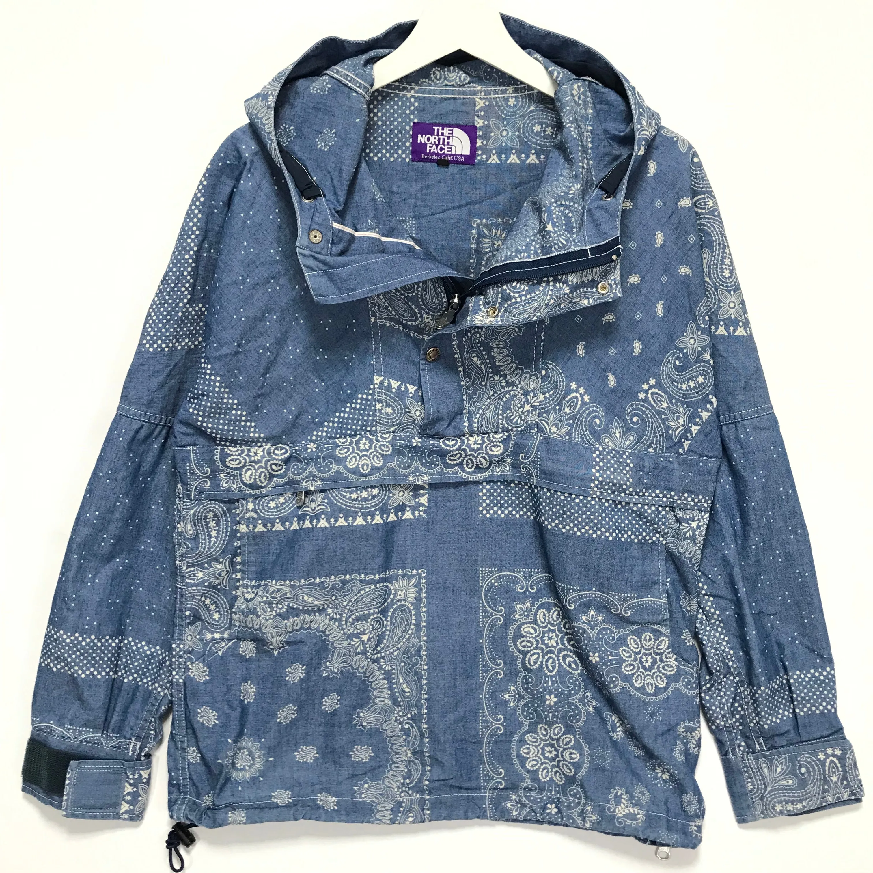 [S] North Face Purple Label Bandana Anorak Parka Indigo