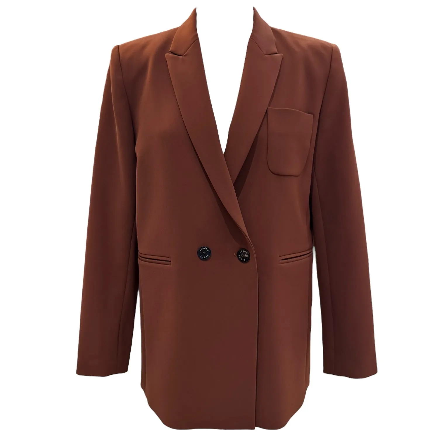 Sandro Cinnamon Brown Blazer - 12
