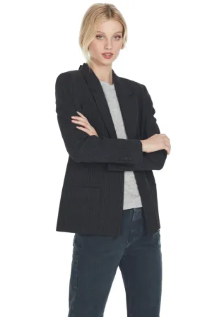 Sasha Blazer Shadow Plaid