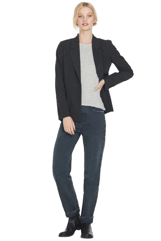 Sasha Blazer Shadow Plaid