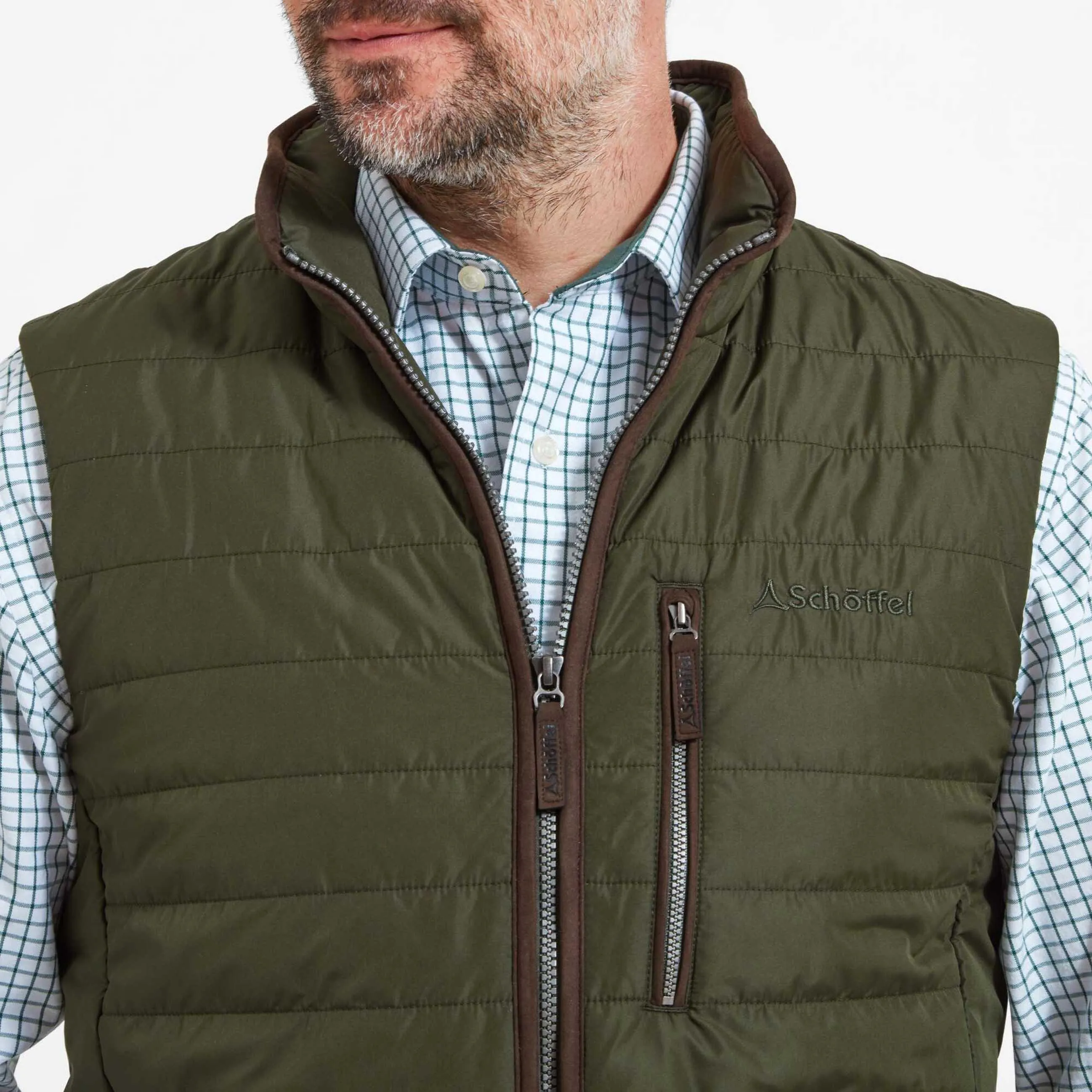 Schoffel  Mens Brora Gilet - Navy or Forest Green