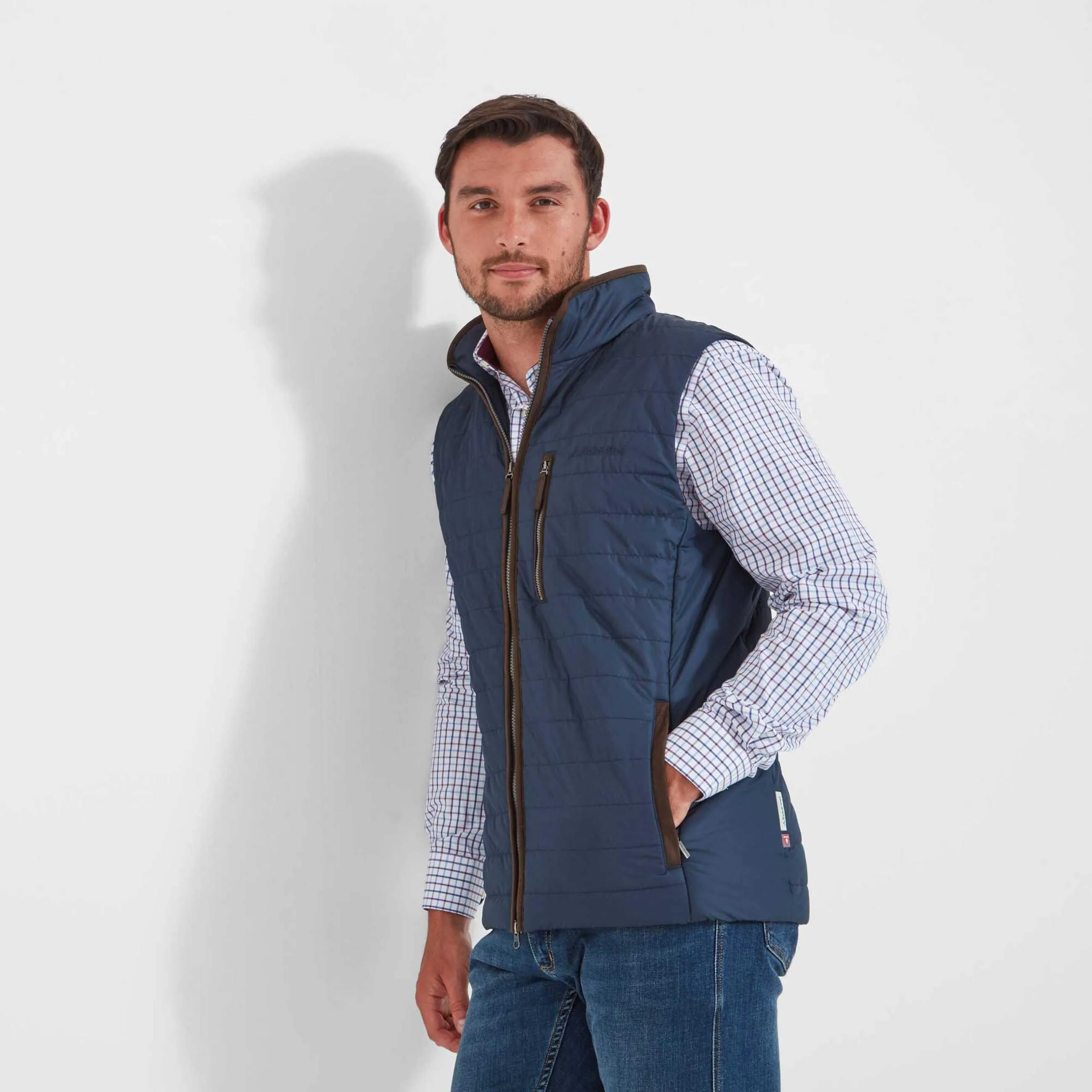 Schoffel  Mens Brora Gilet - Navy or Forest Green