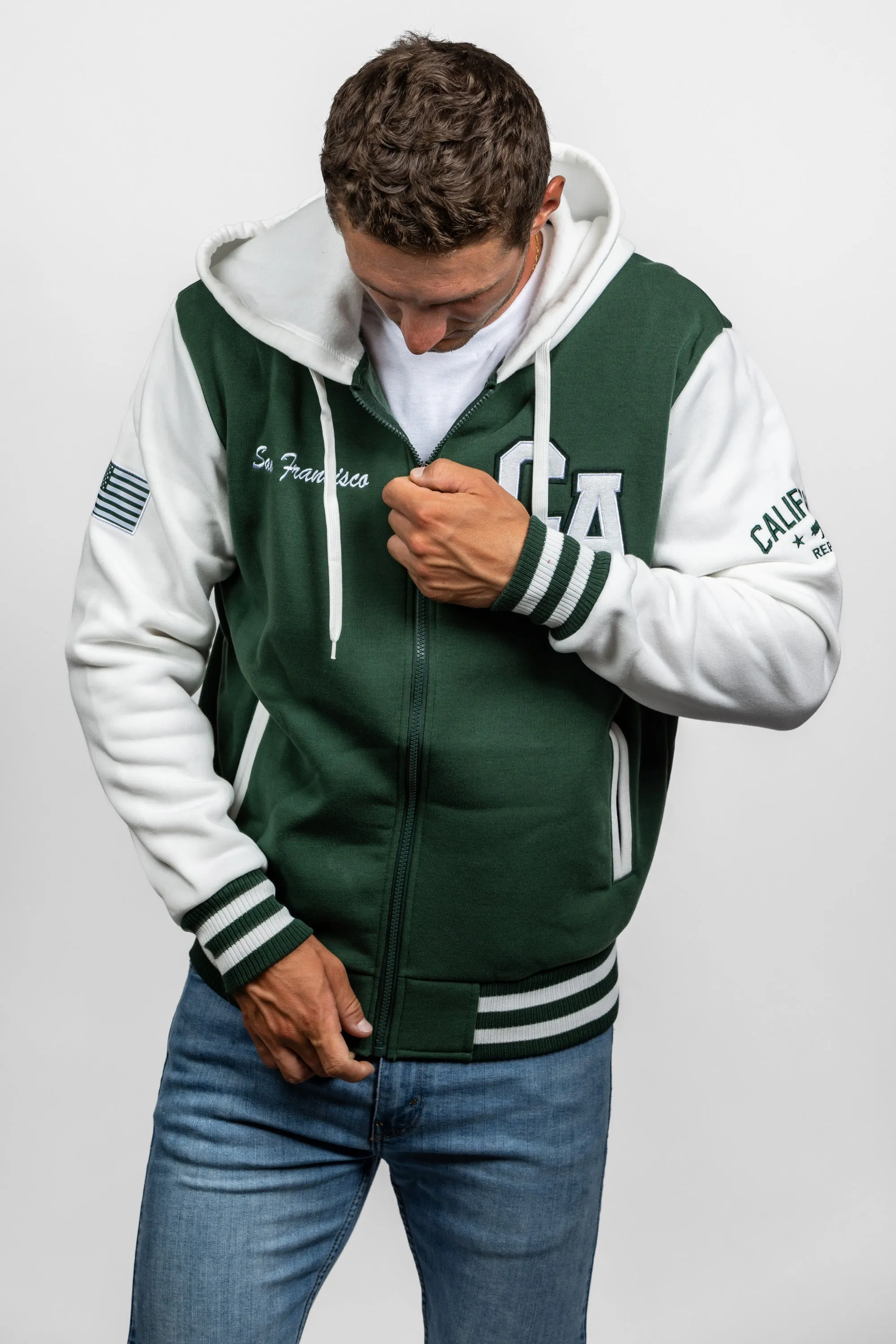 SF Varsity Jacket - Hooded