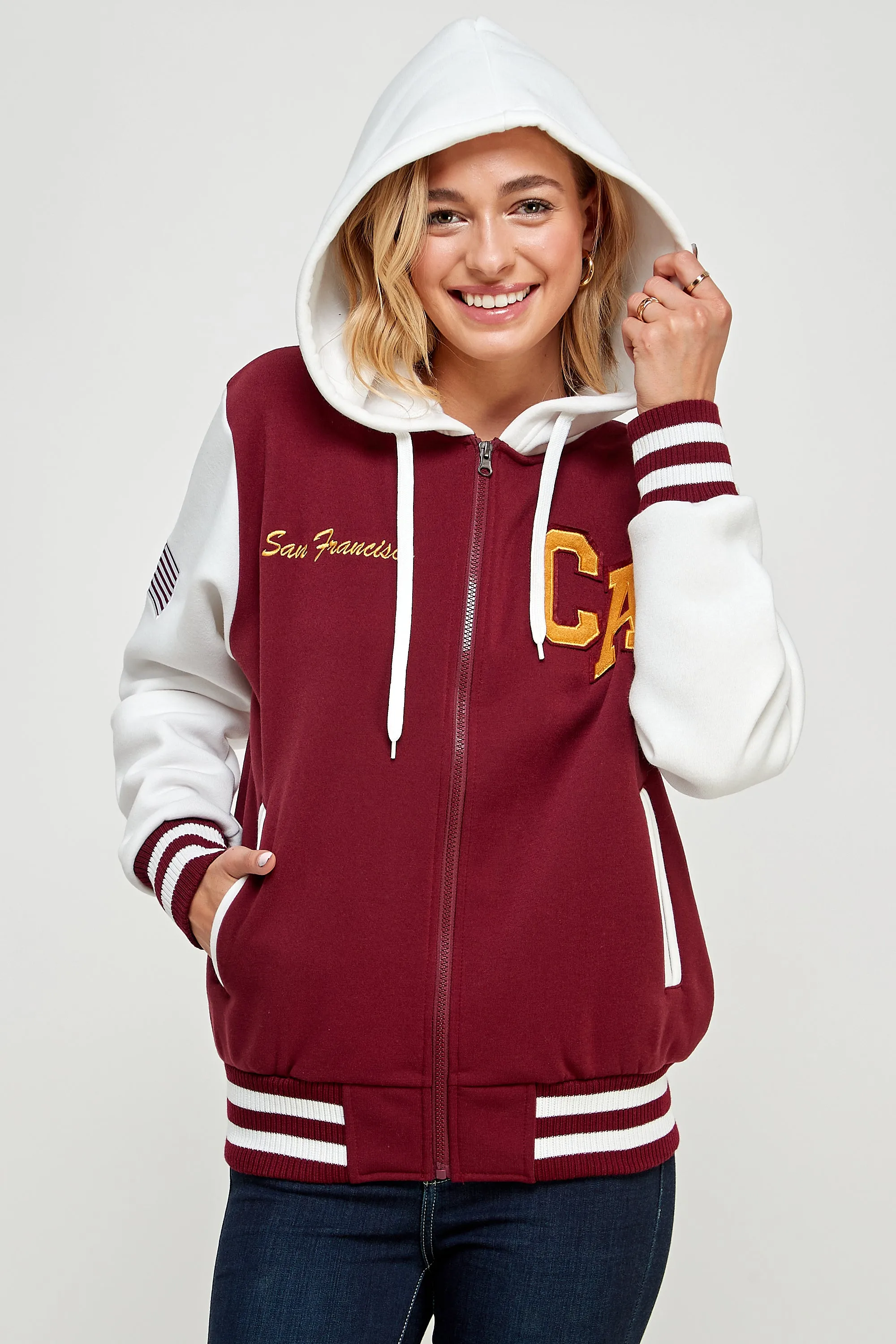 SF Varsity Jacket - Hooded