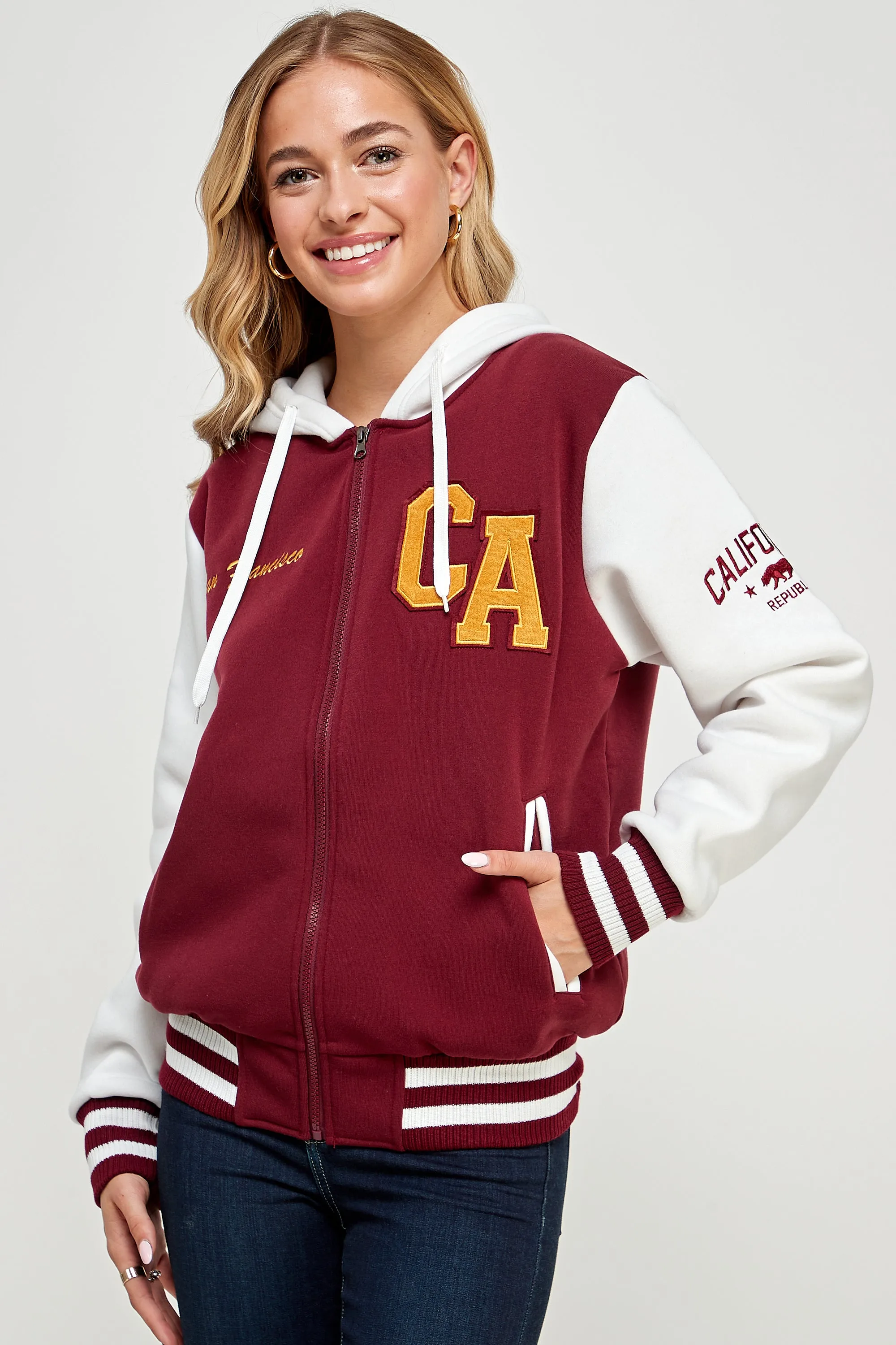 SF Varsity Jacket - Hooded