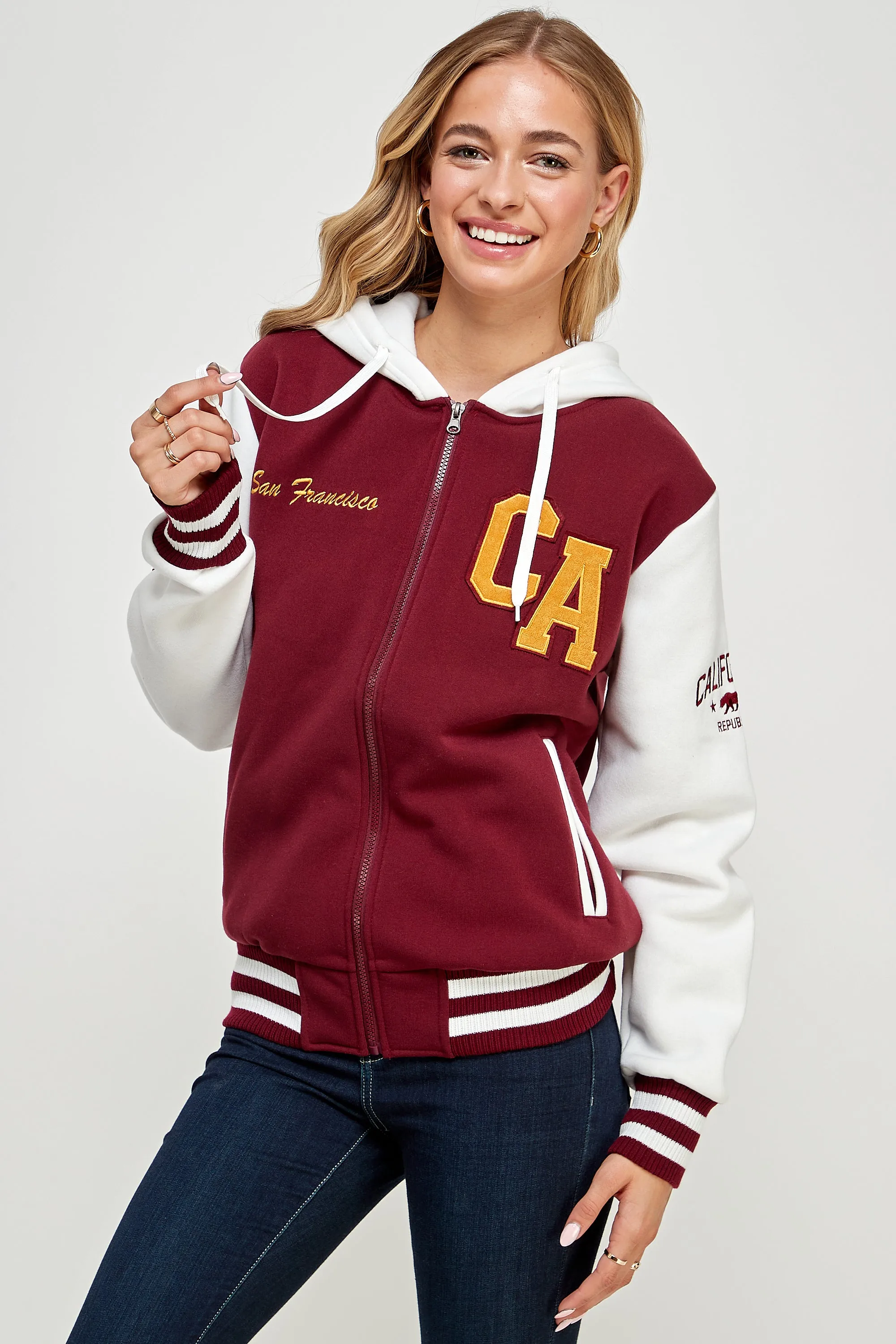 SF Varsity Jacket - Hooded