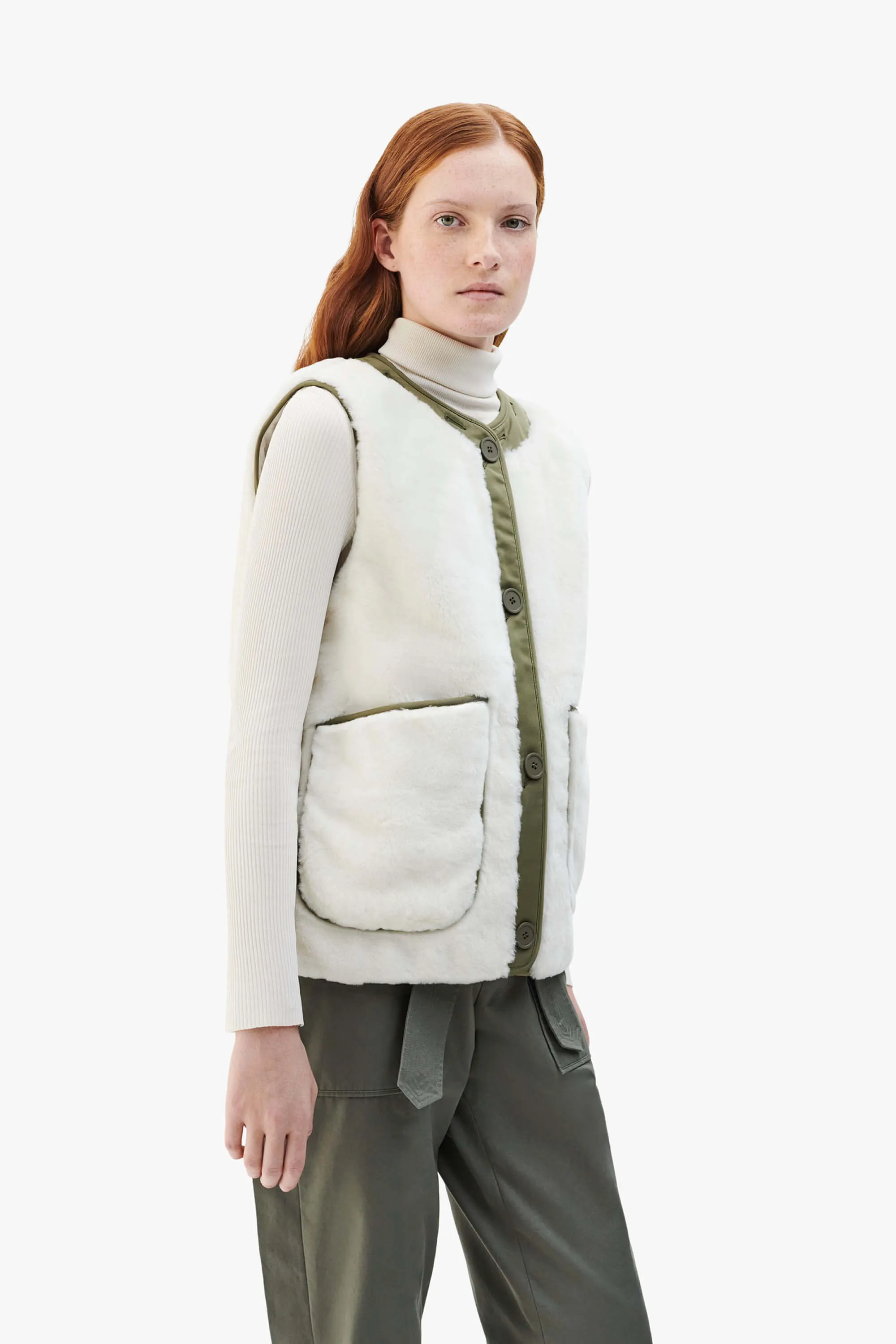 Shearling Quilt Liner - Natural White / Natural White