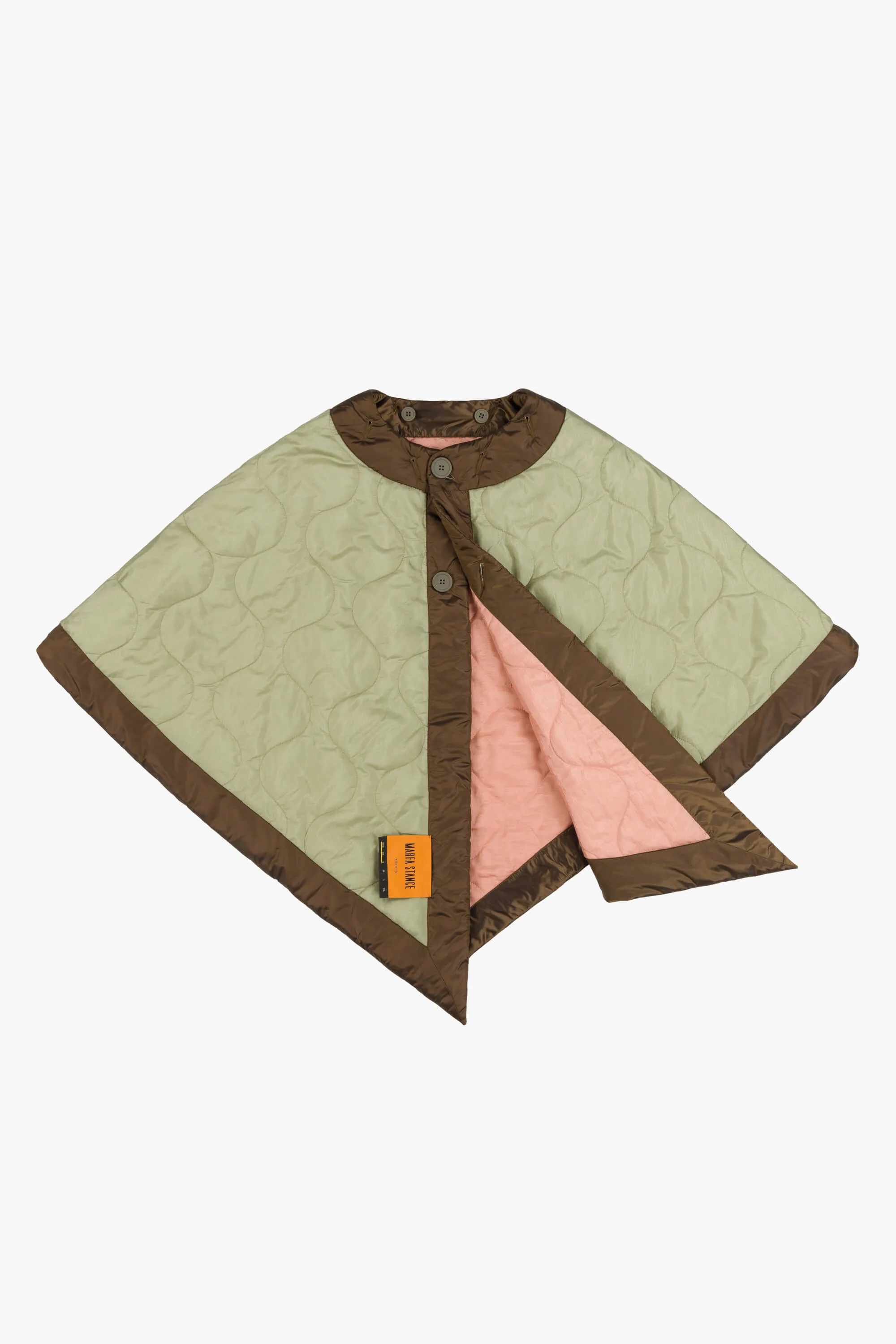 Signature Quilt Cape - Pale Pink / Pale Sage