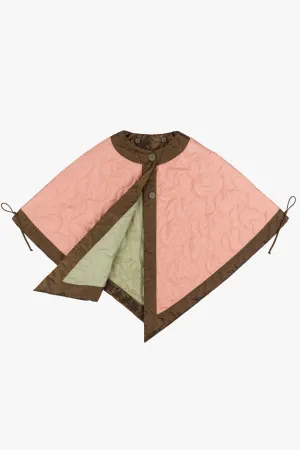 Signature Quilt Cape - Pale Pink / Pale Sage