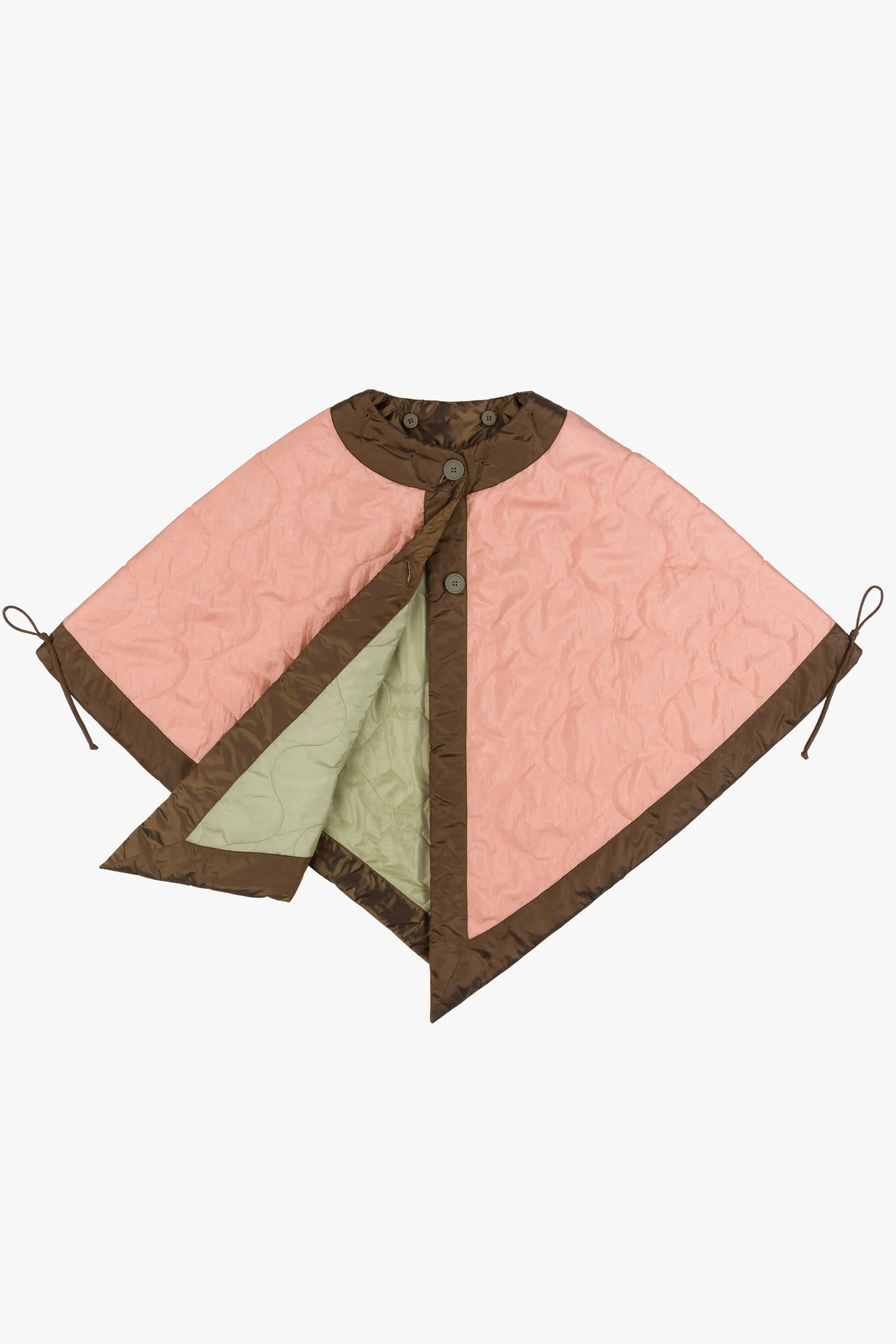 Signature Quilt Cape - Pale Pink / Pale Sage