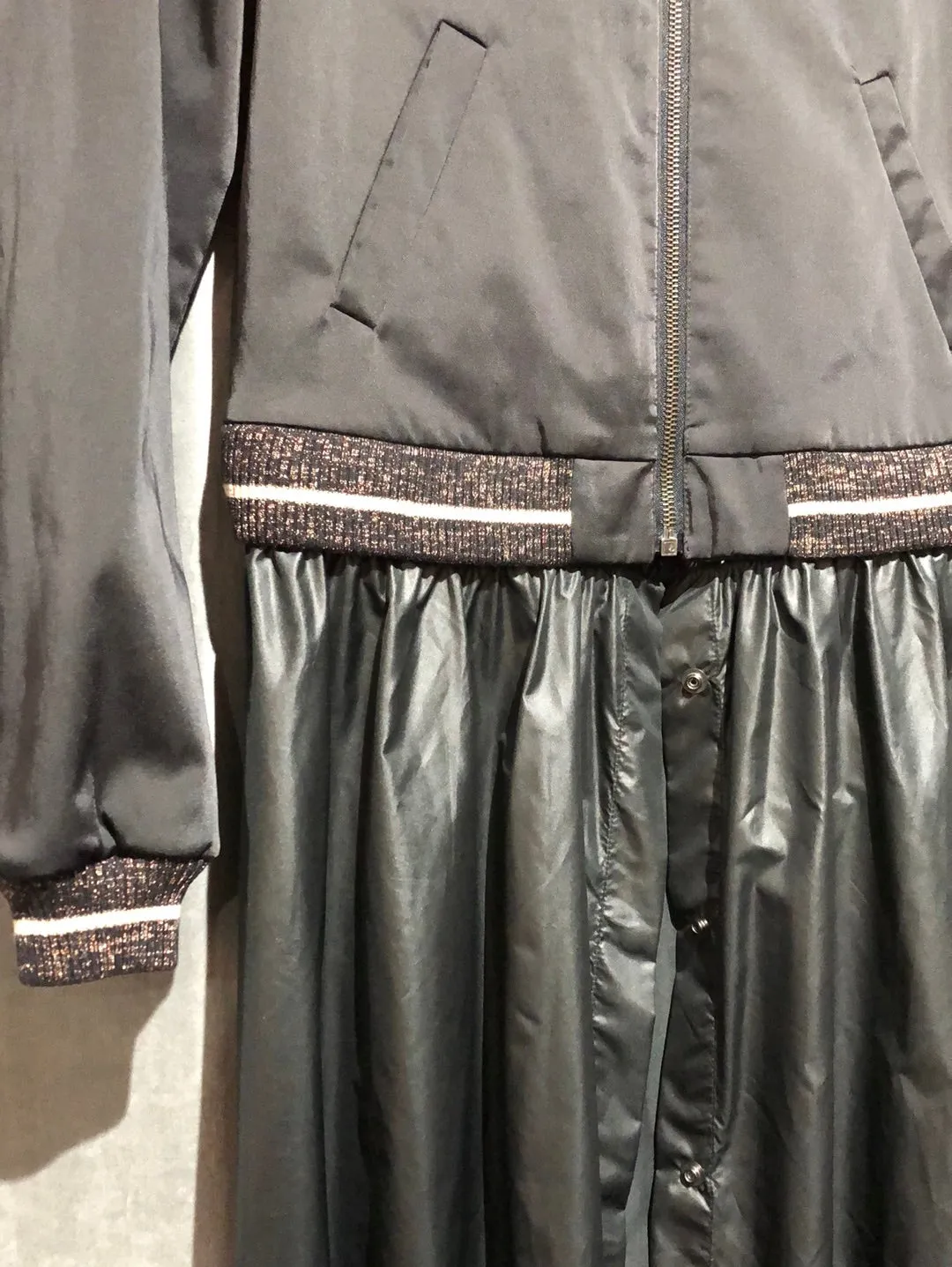 Sisley Bomber Jacket with Removable Bottom Drape