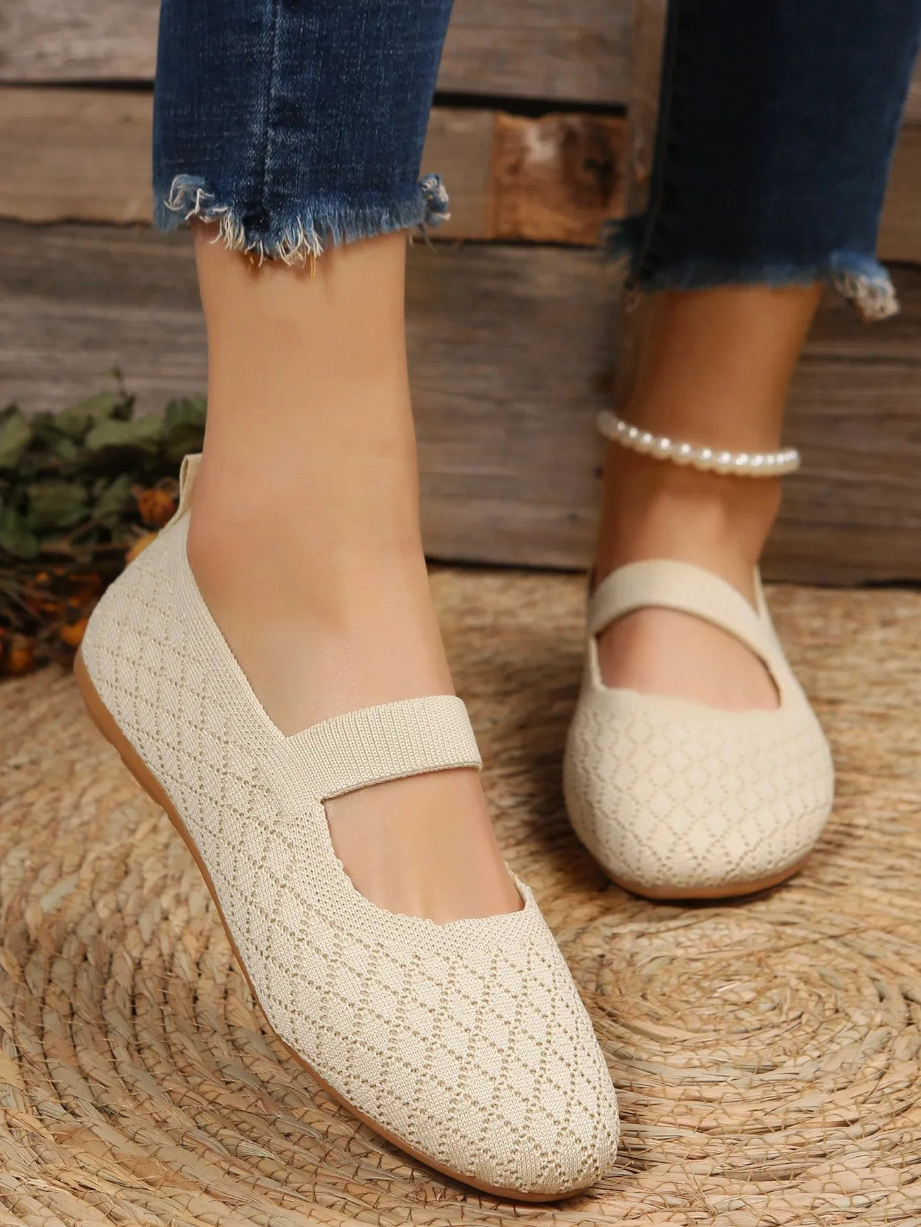 Slip-On Mesh Breathable Flat Shoes