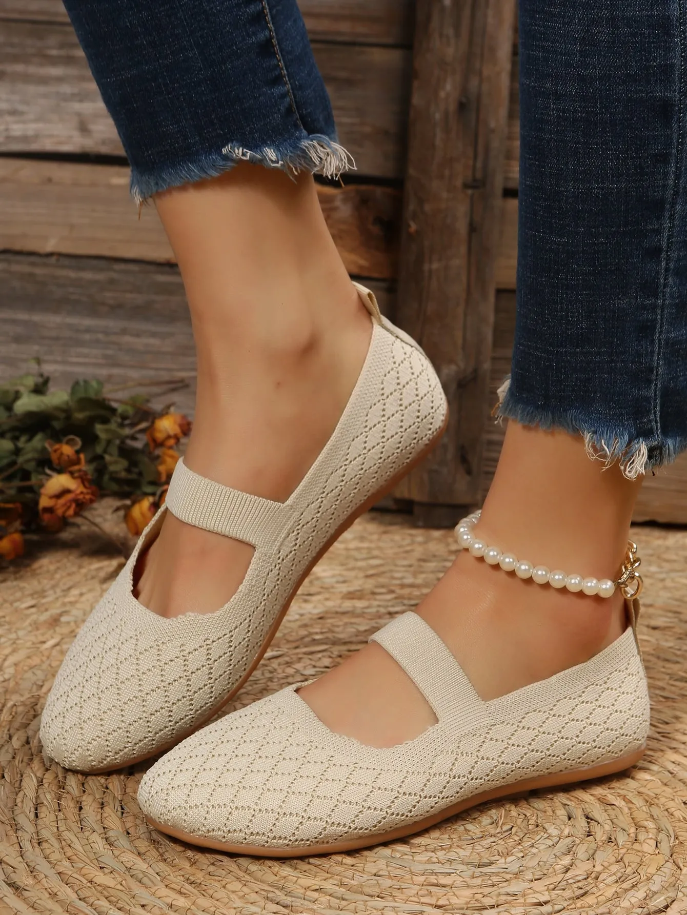 Slip-On Mesh Breathable Flat Shoes