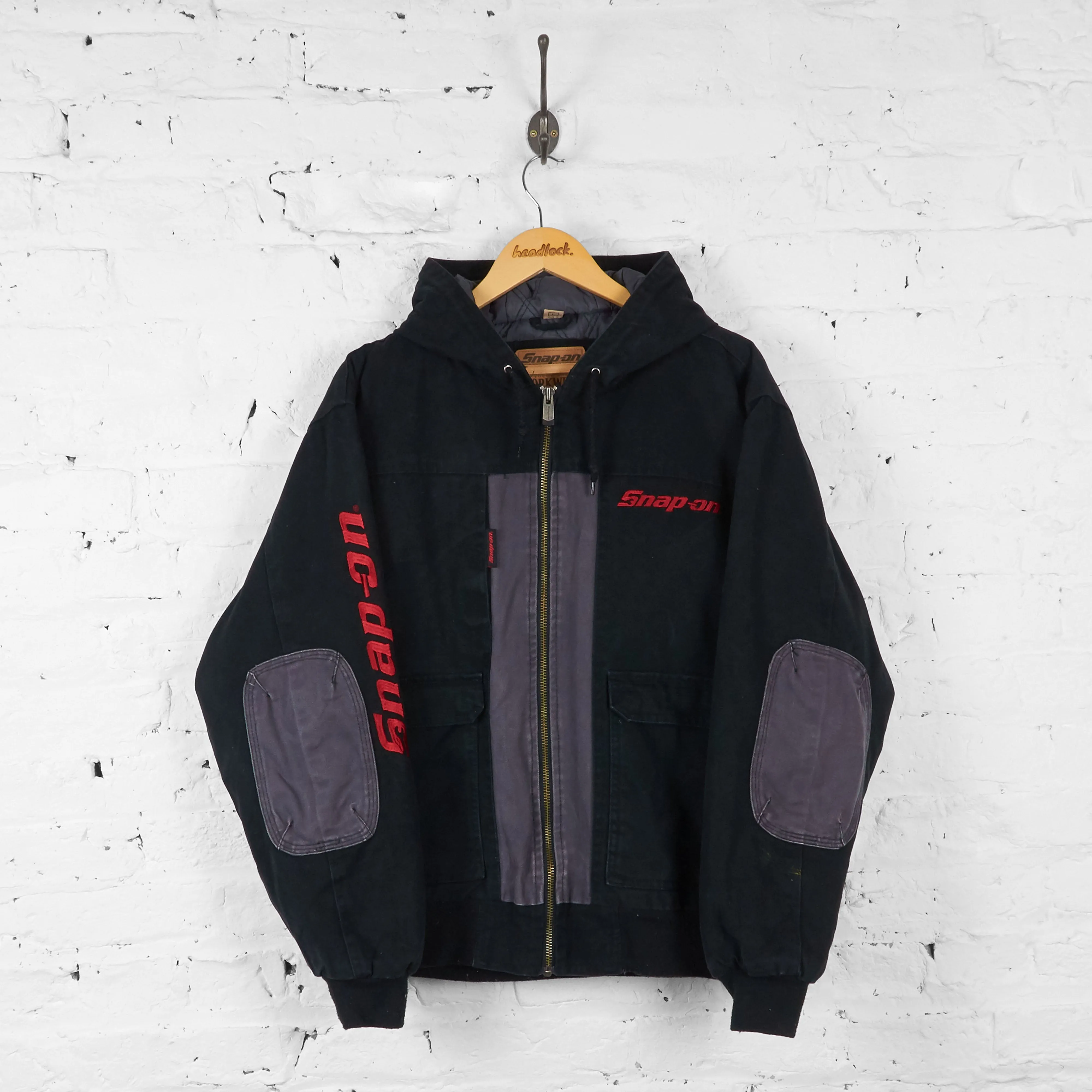 Snap On Workwear Hooded Jacket - Black - L