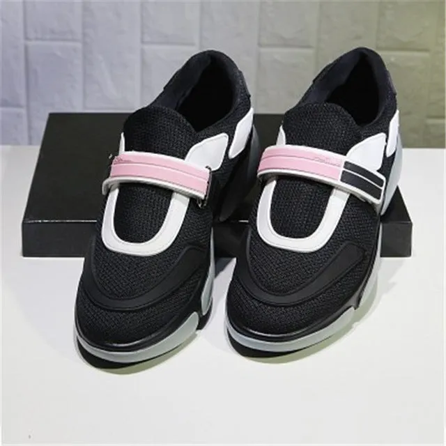 Sneakers Women Zapatos De Mujer Round Toe Increasing shoes Mixed Colors Female Shoes Breathable Leisure Running Sneakers