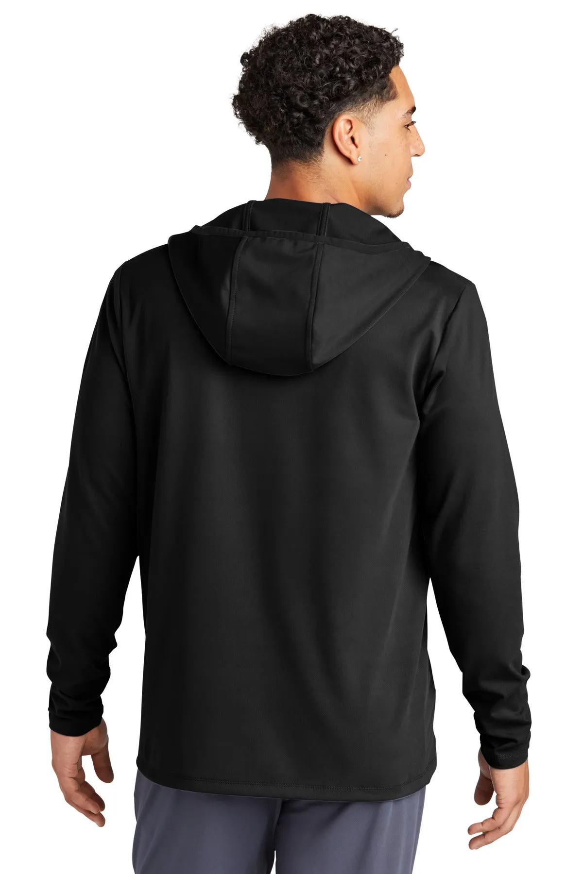 Sport-Tek Circuit Hooded Full-Zip ST870 Deep Black