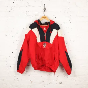 Starter Indiana Hoosiers 1/4 Zip Starter Jacket - Red - L