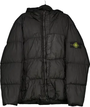 Stone Island Black Hooded Down Jacket UK XXXL