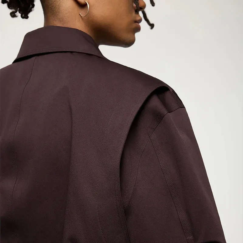 Studded Stretch Crop Cargo Jacket