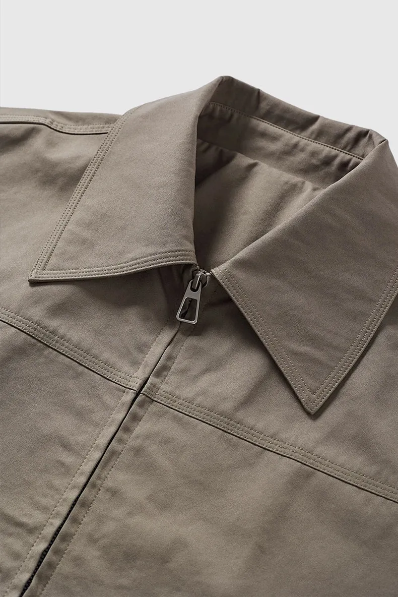 Studded Stretch Crop Cargo Jacket