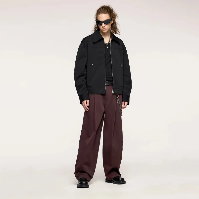 Studded Stretch Crop Cargo Jacket