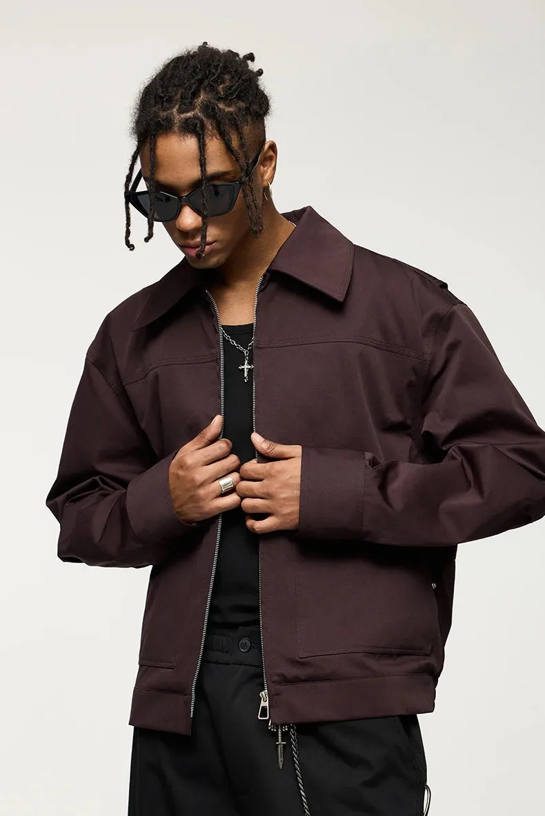 Studded Stretch Crop Cargo Jacket