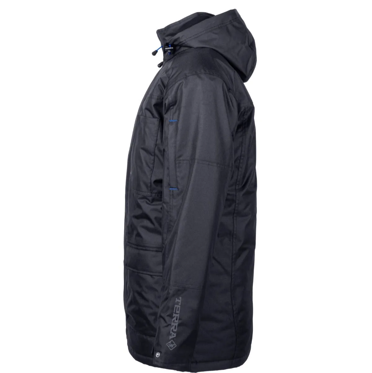 Stylish Bolt Quilted Polyester Parka for Men & Women - Durable, Weather-Resistant, Insulated Outerwear with Detachable Hood