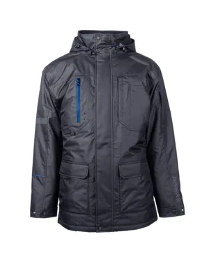 Stylish Bolt Quilted Polyester Parka for Men & Women - Durable, Weather-Resistant, Insulated Outerwear with Detachable Hood