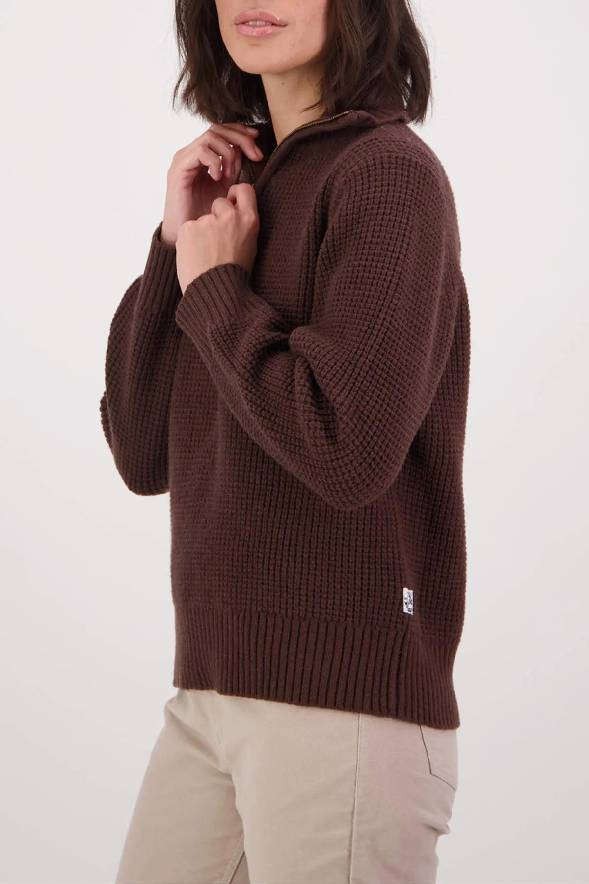 Swanndri Riverside v2 Zip Neck Rib Jumper