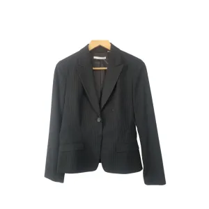 Tahari Black Pinstripe Blazer