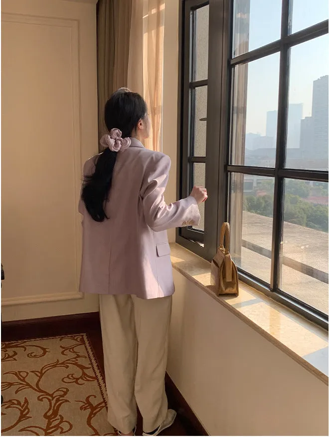 Textured Purple Blazer