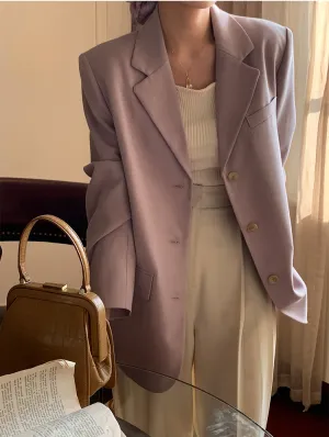 Textured Purple Blazer