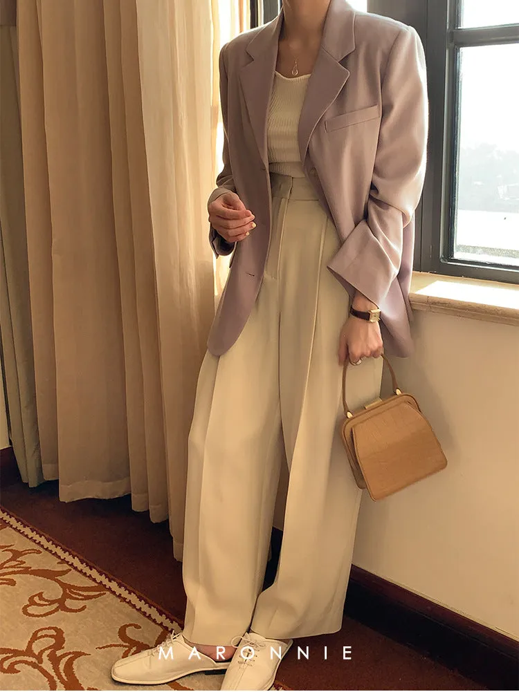 Textured Purple Blazer