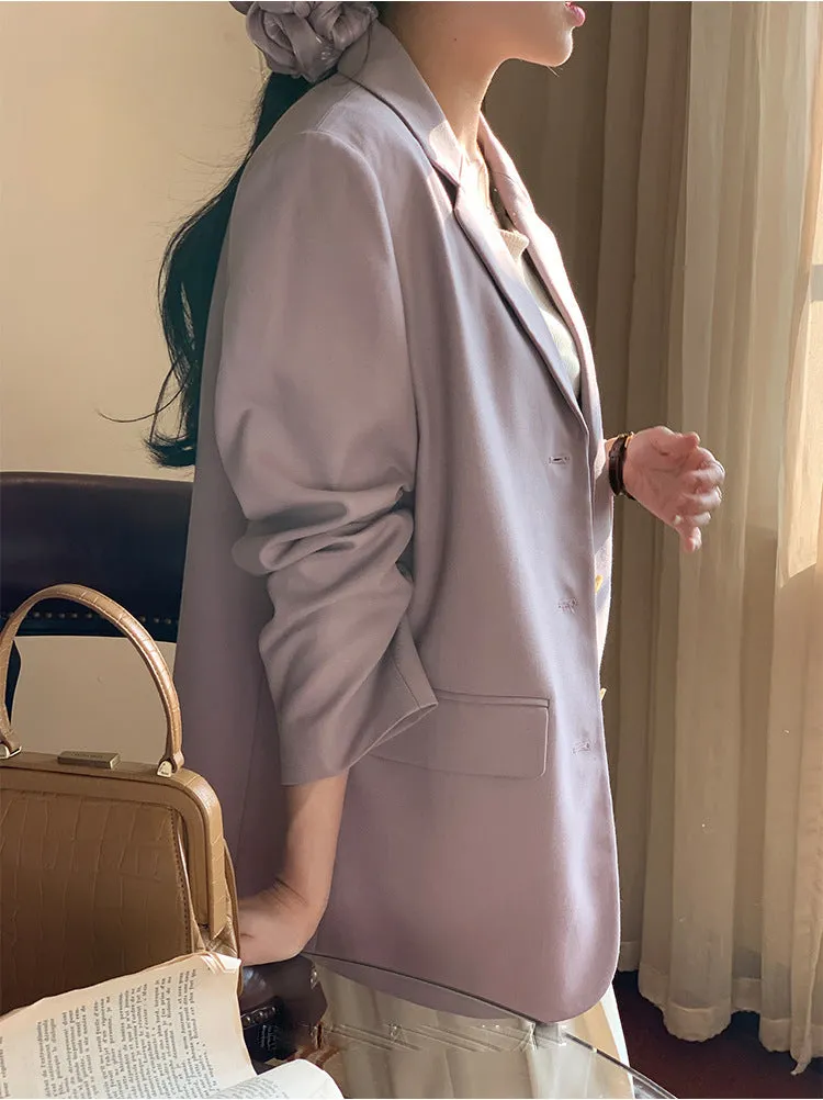 Textured Purple Blazer
