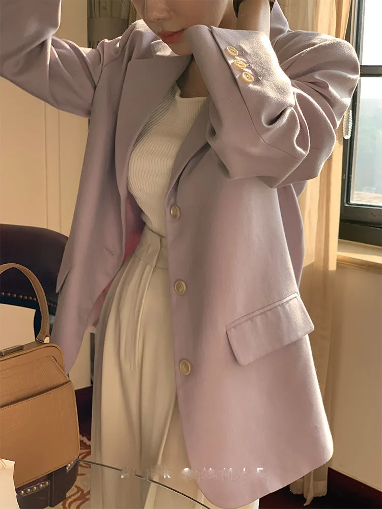 Textured Purple Blazer