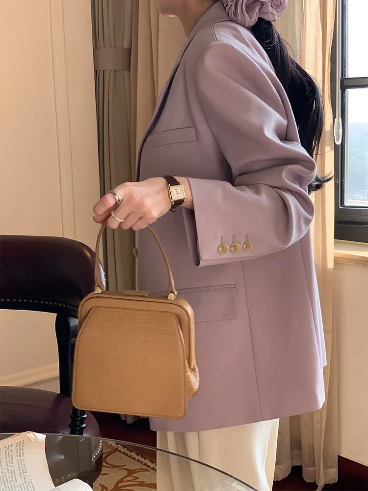 Textured Purple Blazer