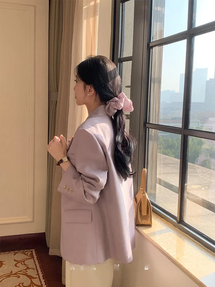 Textured Purple Blazer
