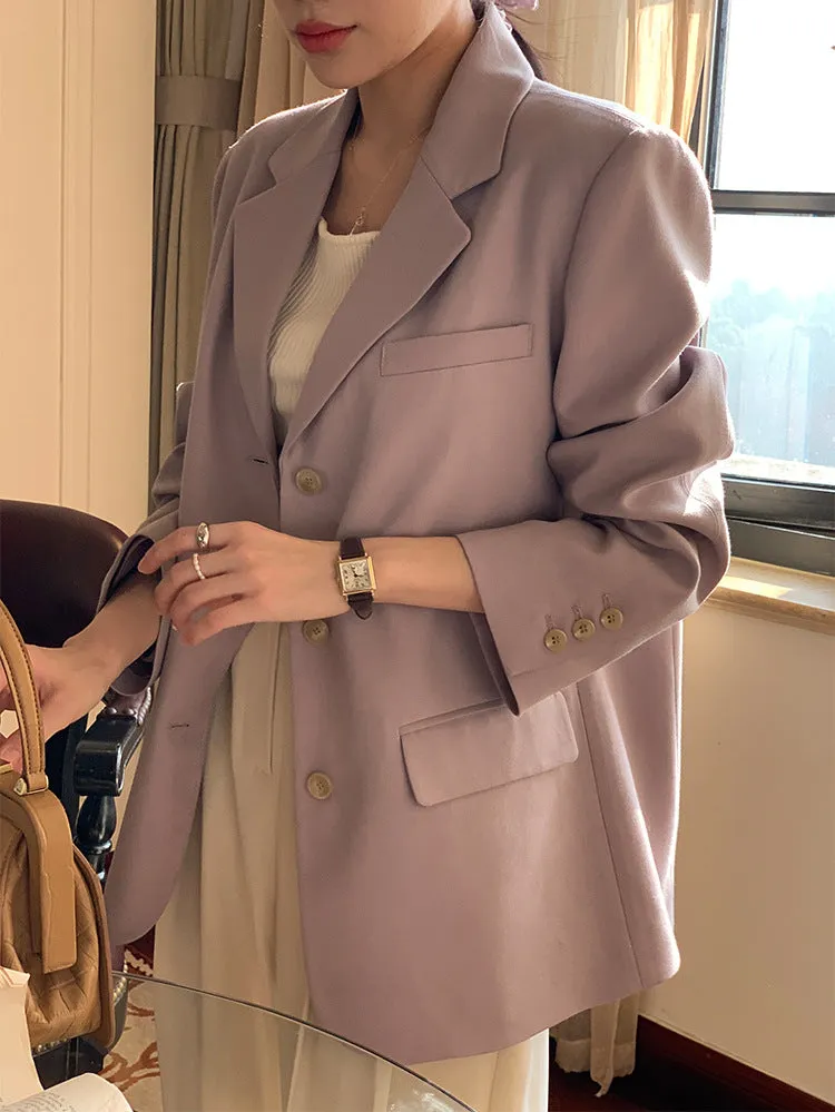 Textured Purple Blazer