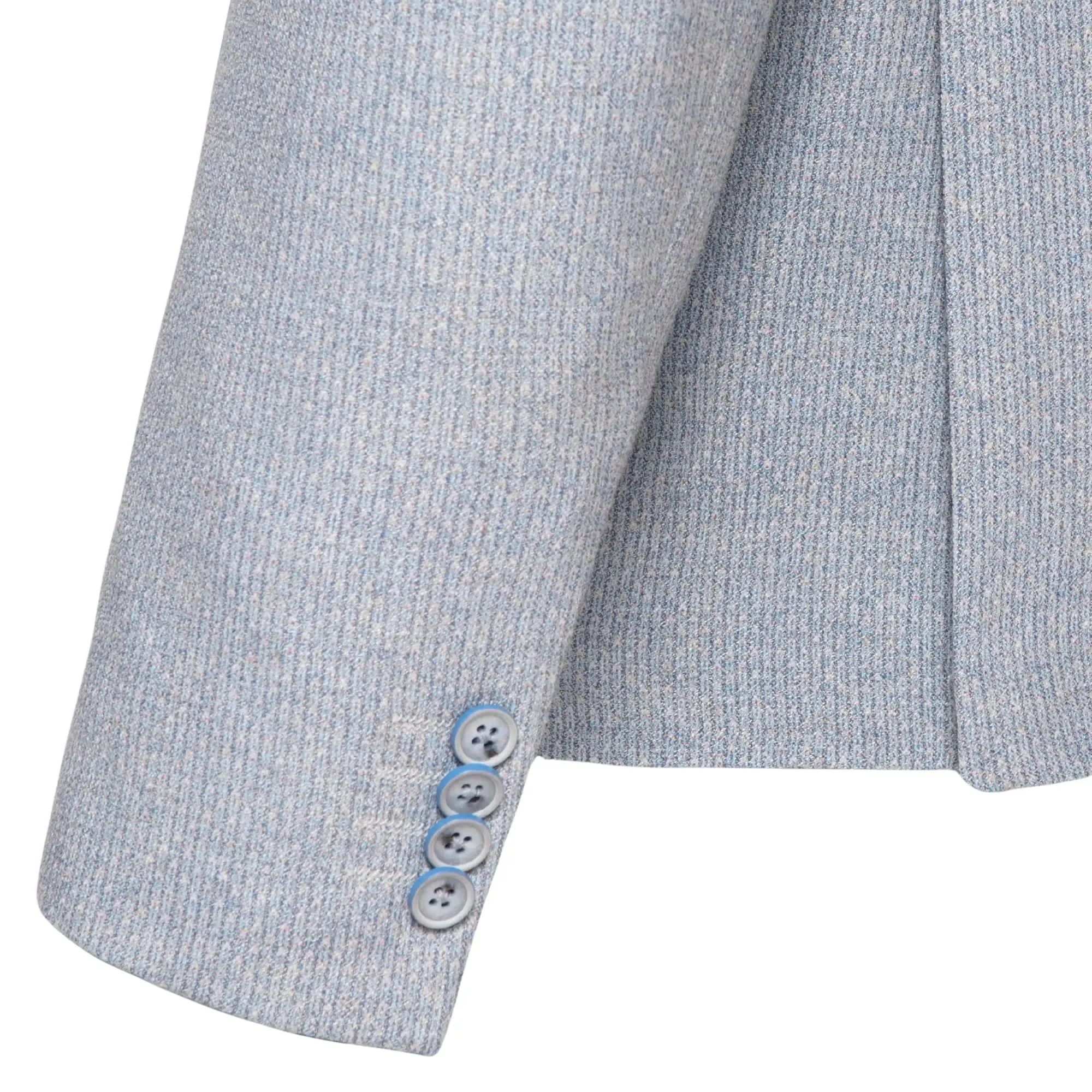 Textured Suit Jacket - Blue