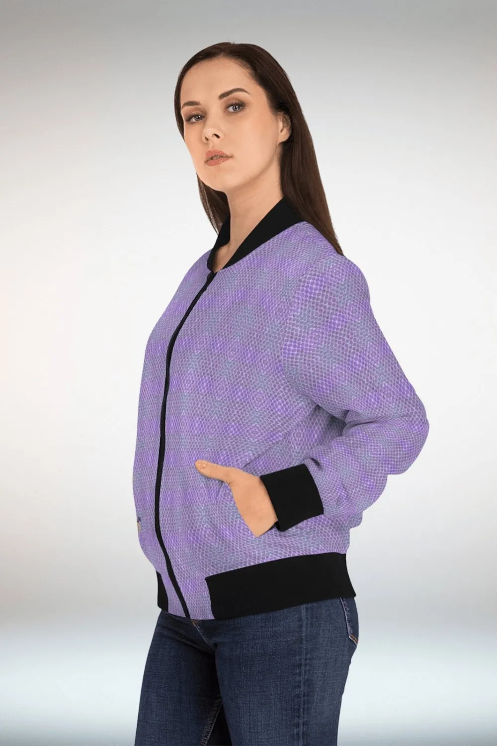 TGC Boutique X Reaction Purple Bomber Jacket