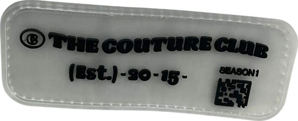 The Couture Club Beige Tie Detail Cropped Oversized Blazer UK 6