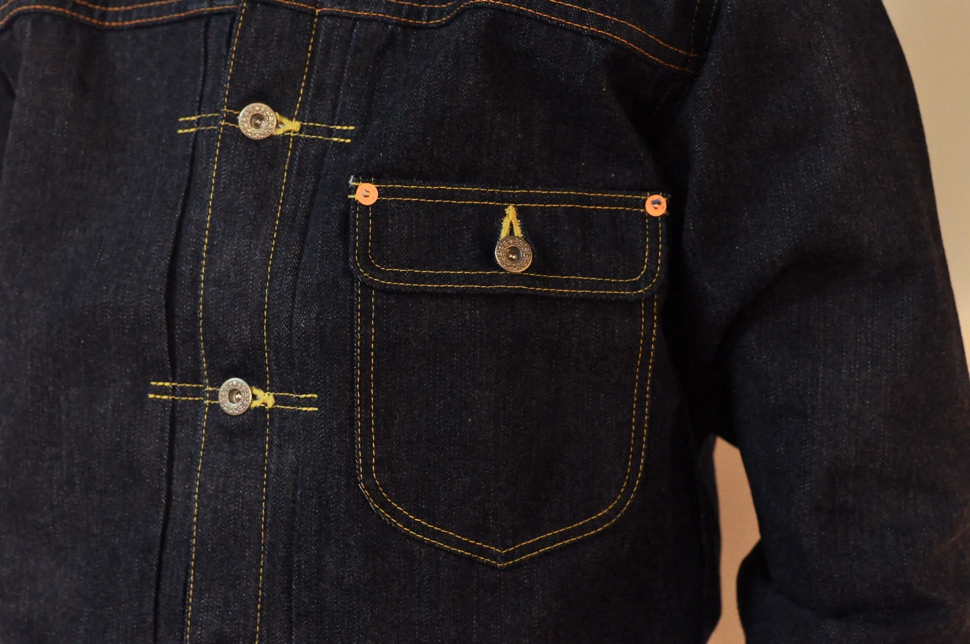 The Flat Head 14.5oz 40s Cowboy Indigo Denim Jacket