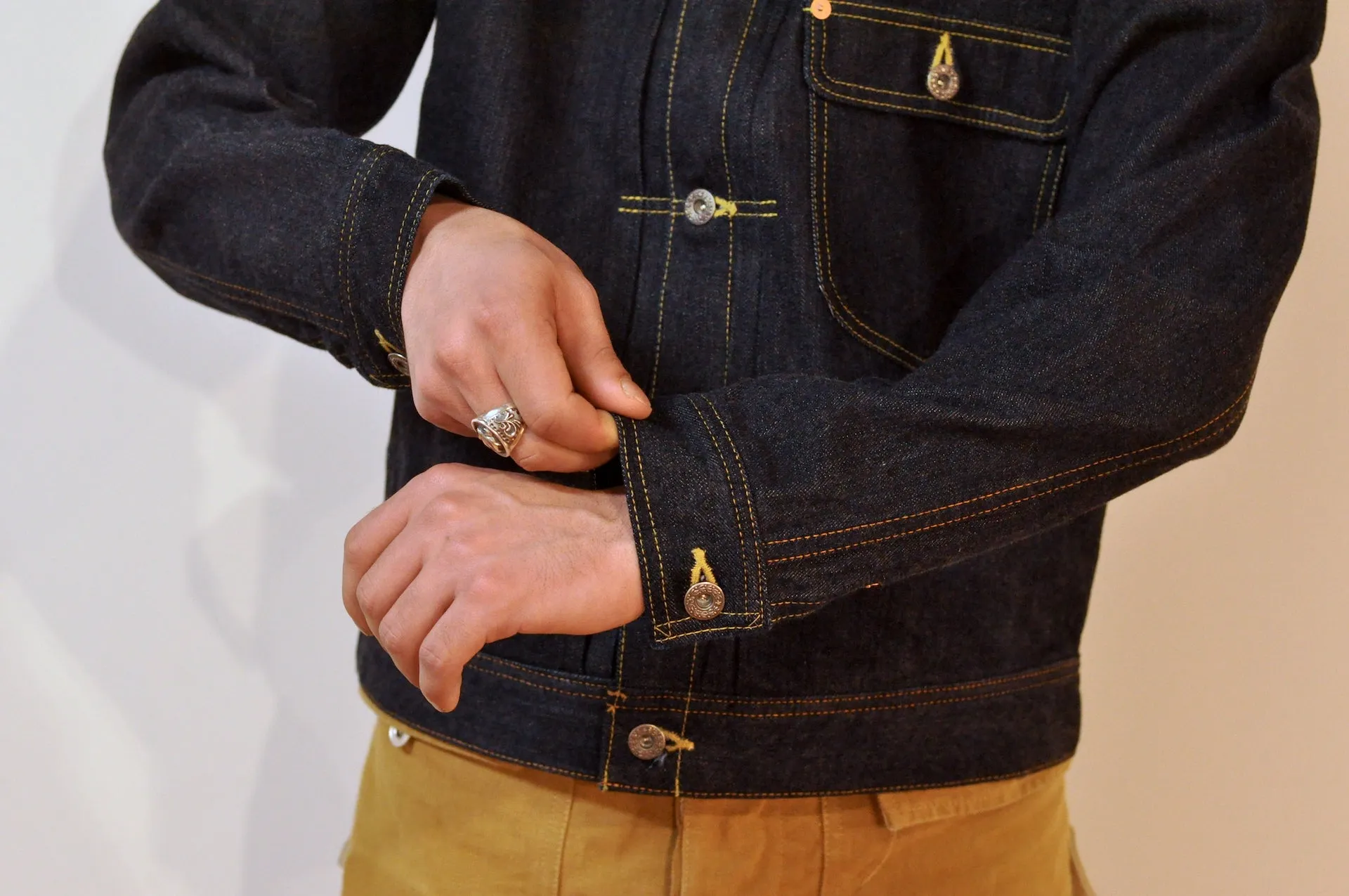 The Flat Head 14.5oz 40s Cowboy Indigo Denim Jacket