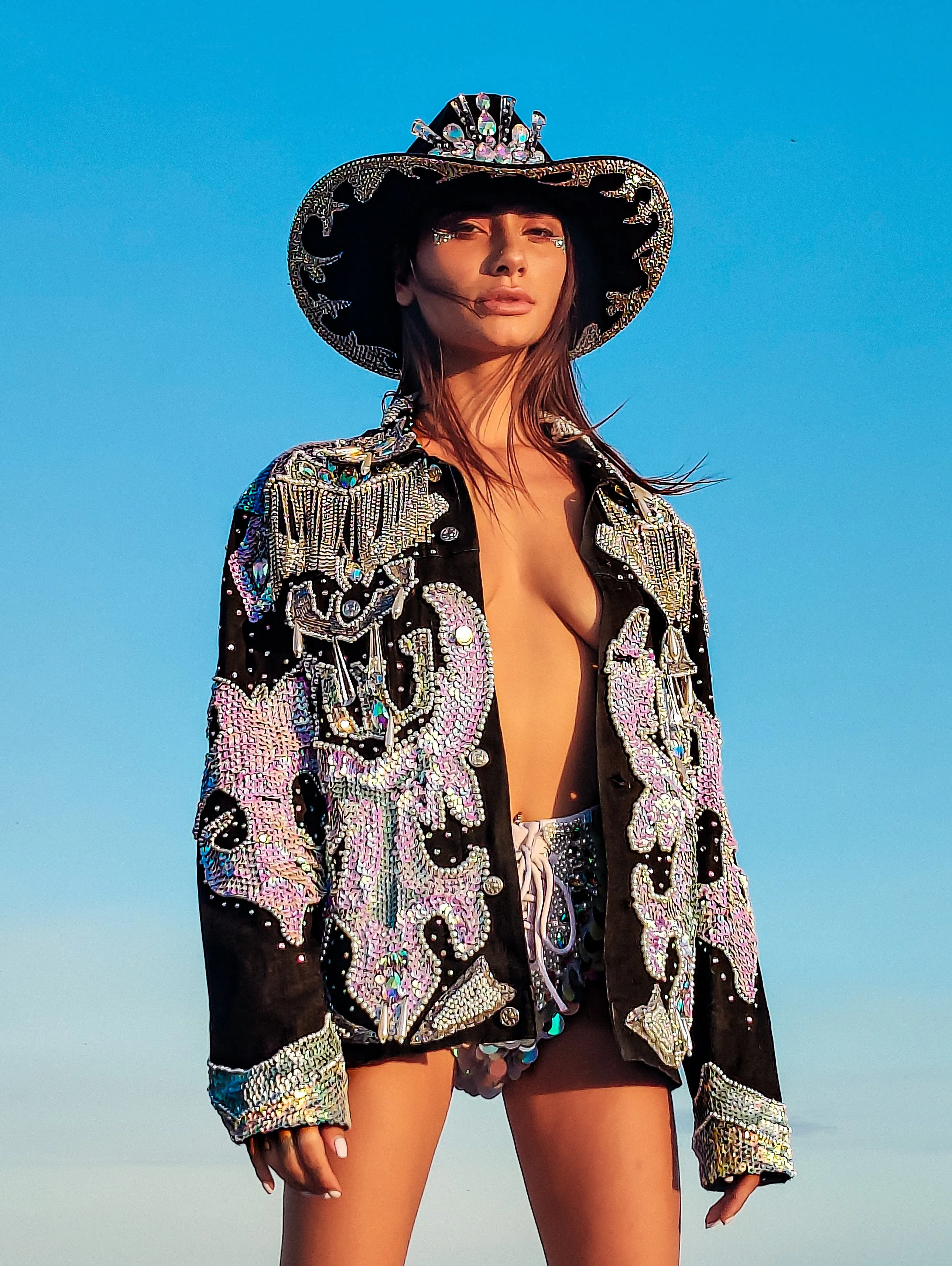 The Midnight Dallas Diamond Denim Jacket