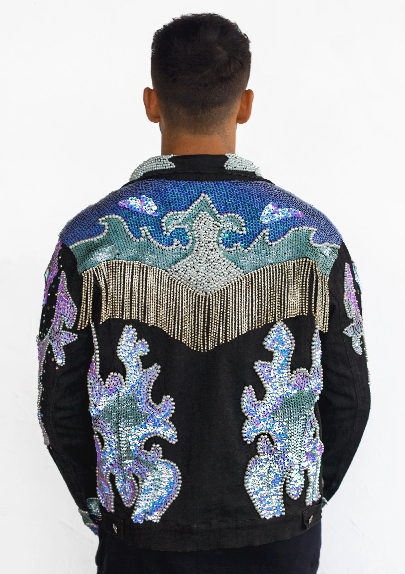 The Midnight Dallas Diamond Denim Jacket
