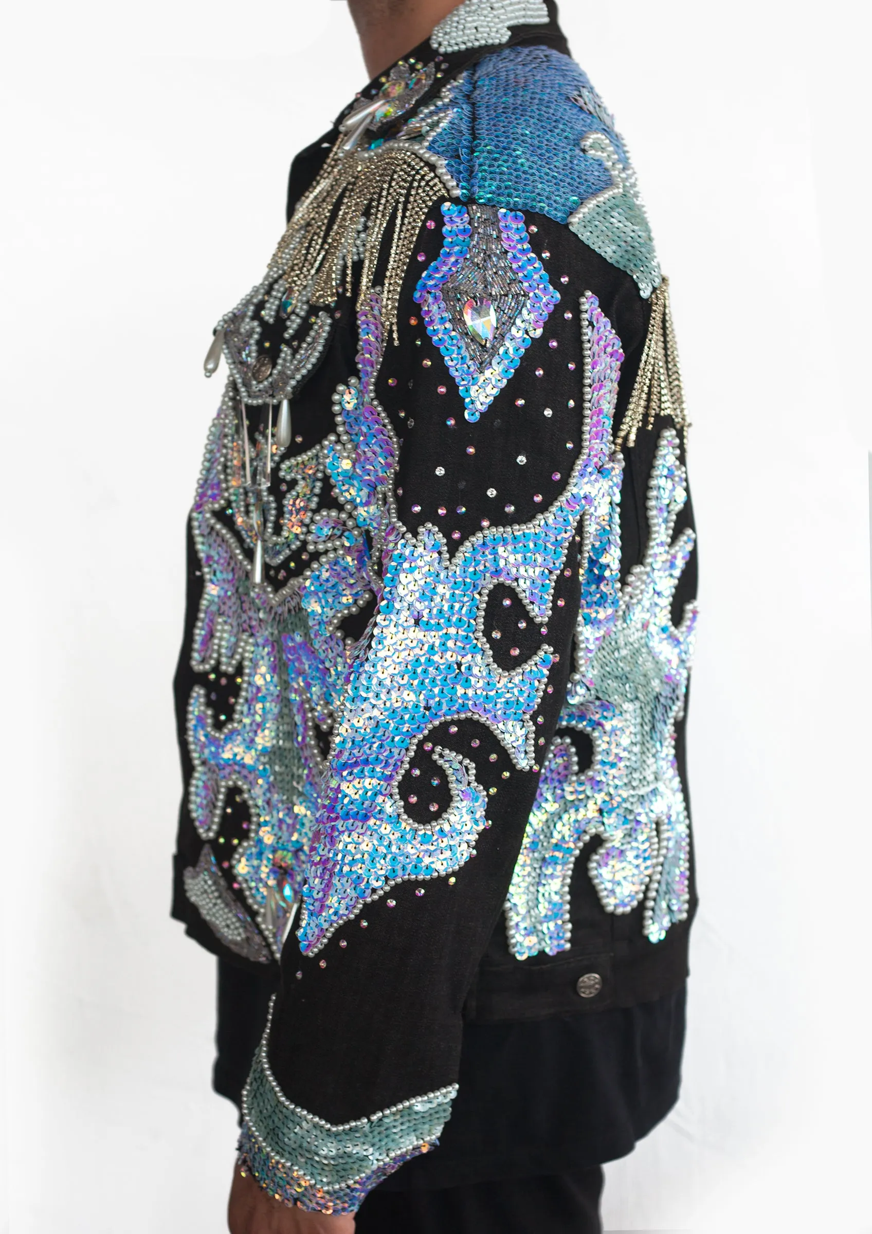 The Midnight Dallas Diamond Denim Jacket