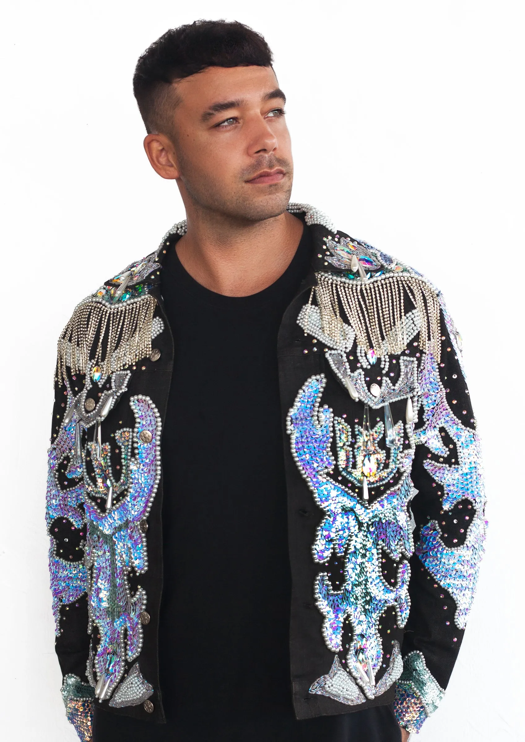 The Midnight Dallas Diamond Denim Jacket