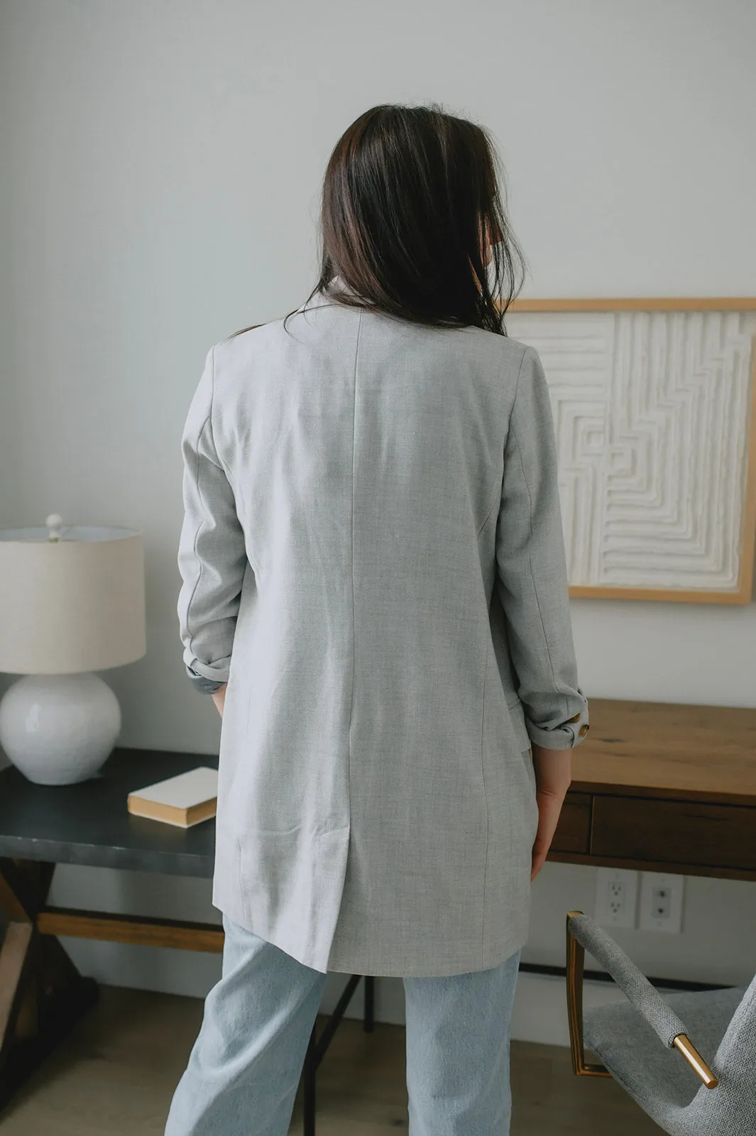The Wadina Blazer by Inwear - Light Grey Melange
