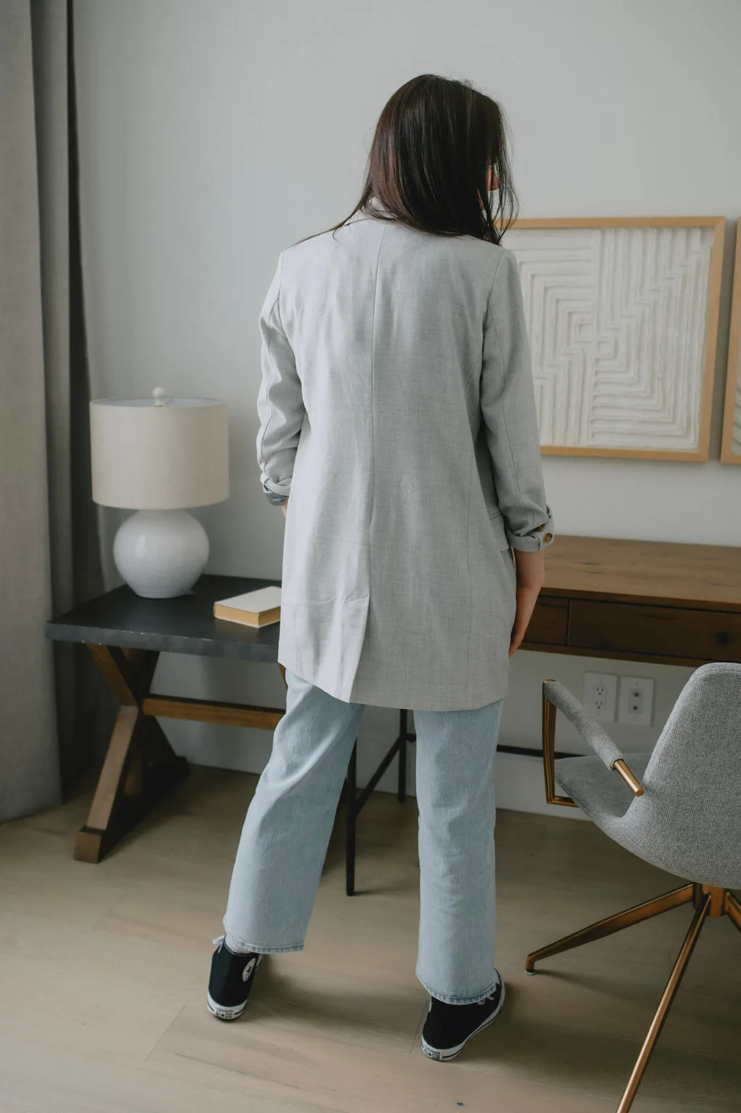 The Wadina Blazer by Inwear - Light Grey Melange